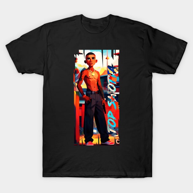 Rio Streets Gangsta T-Shirt by SergioCoelho_Arts